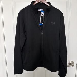 FILA Women's Full Zip Jacket Black Size Large New With Tags